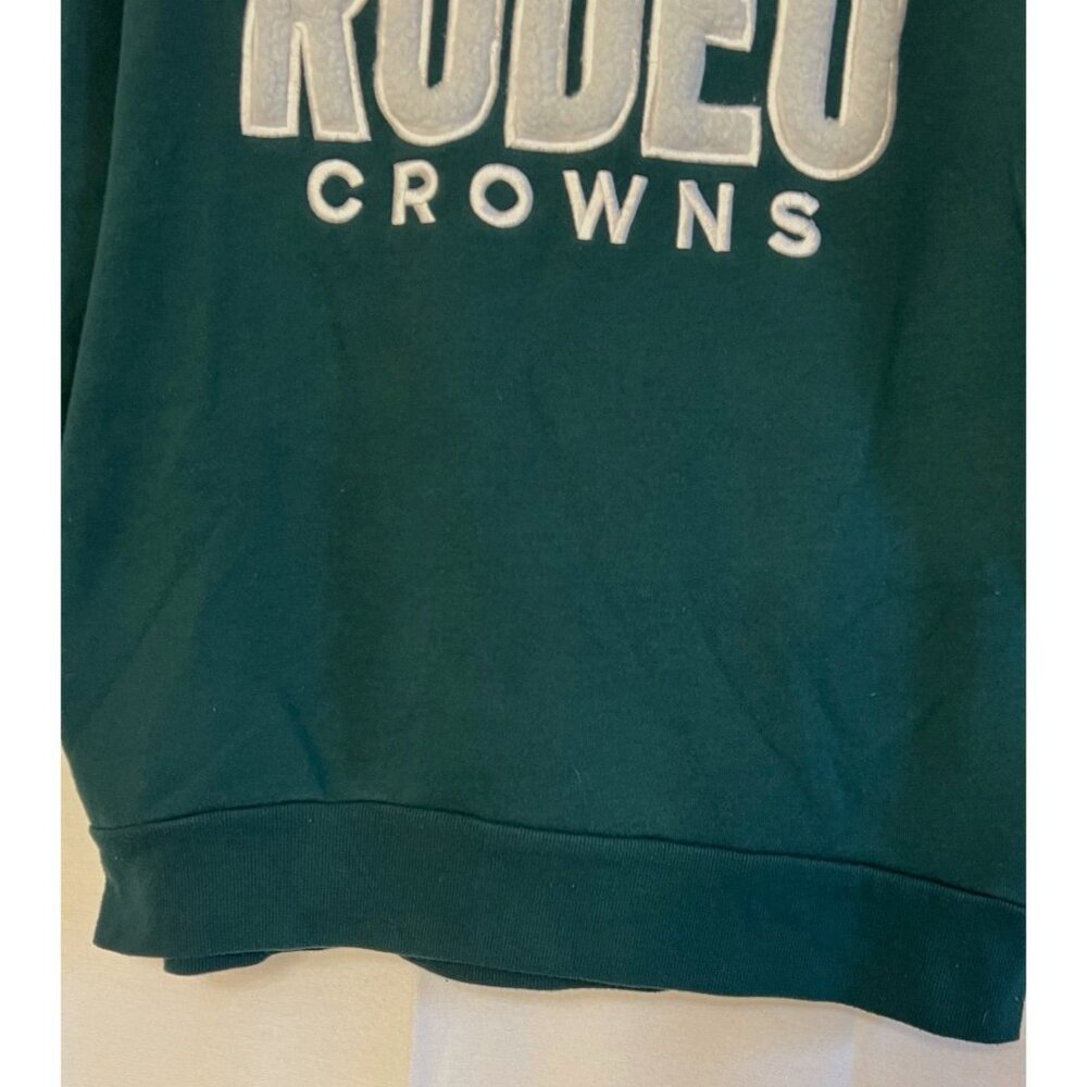 Rodeo Crowns Wide Bowl Green Pullover Sweatshirt Free Size Unisex Japanese Brand - Picture 6 of 16